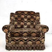Set of 2 fabric armchairs