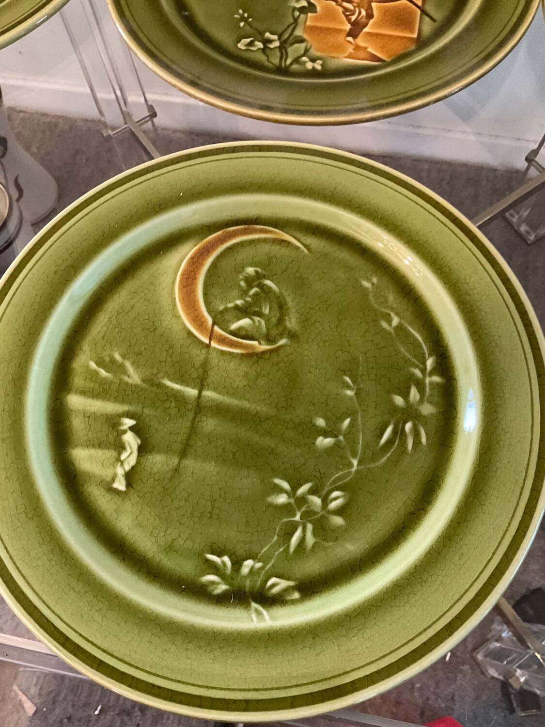 Series of 10 Choisy le Roi slip plates