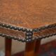 Leather coffee table