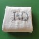 Drap ancien en lin monogrammé 3,20x2,30 m