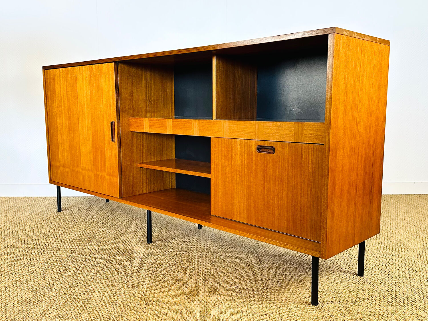 1960s high Scandinavian teak sideboard