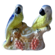 Vintage kitsch iridescent porcelain bird statuette