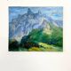 Tableau « Massif Alpin », Robert Barré, 1966, Huile sur toile