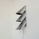 Italian mid-century three tube directional wall light