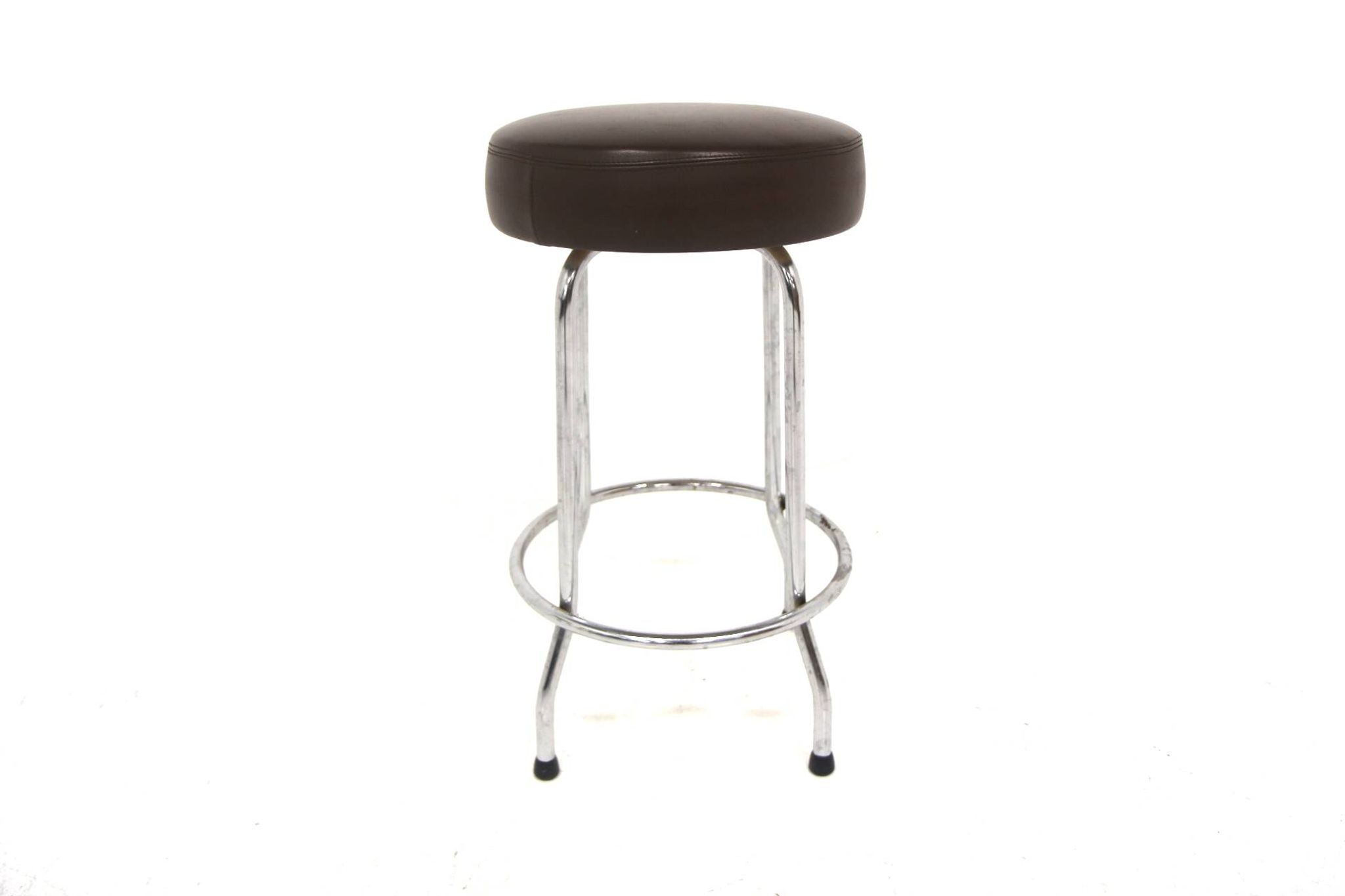 Set de 3 tabourets de bar en simili-cuir, Johanson Design, Markaryd, Suède, 1970