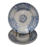 3 deep plates Sarreguemines Jardinière Terre de Fer
