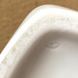 Carafe animalière grande oie in vintage white porcelain 80s