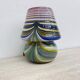 Mid-century swirl glass mushroom table lamp signed, 1970s