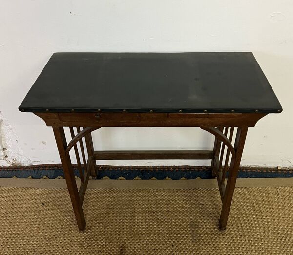 Petit bureau / table console en bois vintage