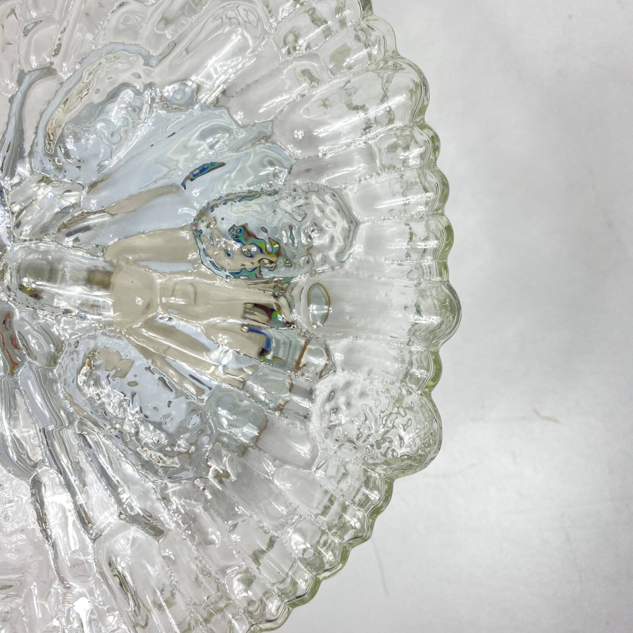 Minimalist glass ceiling wall light 1970 1980 seventies eighties LAMP-7137