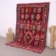 Tapis marocain bourgogne 177 x 261 cm - Tapis berbère vintage - Tapis en laine fait main