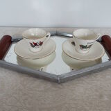 Hexagonal mirror tray
