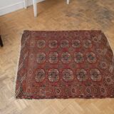 Tapis d'orient turkmen ancien fait main boukhara  118 X 105 cm