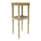 Grey lacquered wood side table
