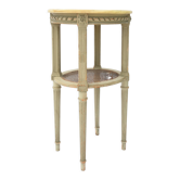 Grey lacquered wood side table