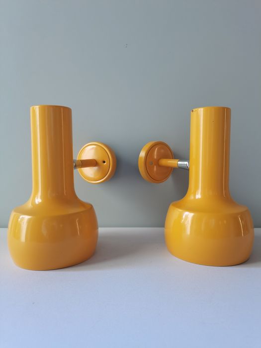 Pair of italian wall lamps stilux milano 70s