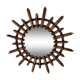 Rattan sun mirror