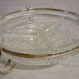 Chiseled glass plate