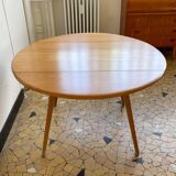 Round Ercol table with flaps
