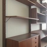 Mid-Century Modular Wall Unit Ergo in teak by John Texmon and Einar Blindheim for Blindheim Möbelfabrikk, 1960s.