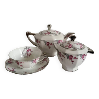 Service à thé ou à café en porcelaine de Limoges