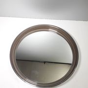 Vintage round mirror - gilac n° 1813 - smoked plexiglass - 1970s