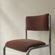 Pair of chrome and chestnut brown velvet chairs, 1970s design