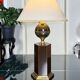 Vintage Living Room Lamp with Textile Shade - Vintage 1980s Modern Design
