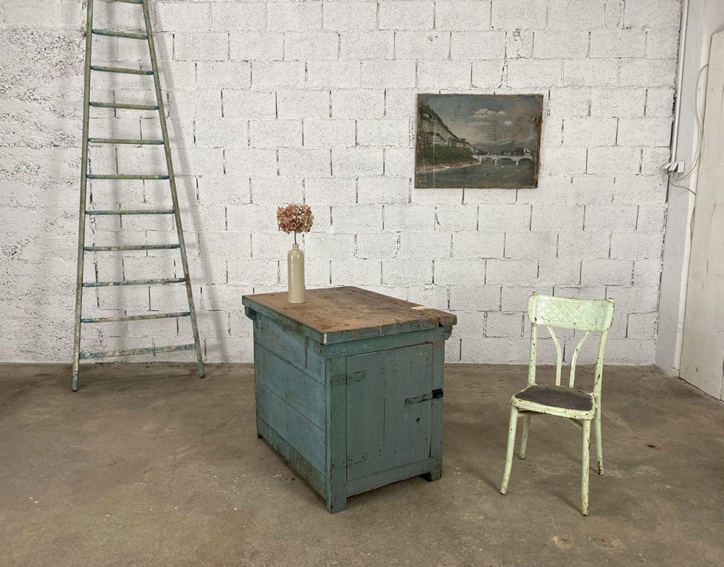 oak and pine central island workshop workbench