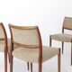 Set of 4 Niels Otto Møller Model 80 Rosewood Dining Chairs, Danish Modern