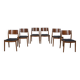 Chaises mid-century, danemark, set de 6