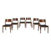 Chaises mid-century, danemark, set de 6