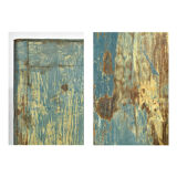 Patinated wooden console