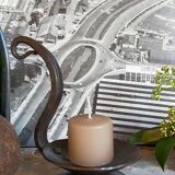 Brutalist candle holder from the 50s