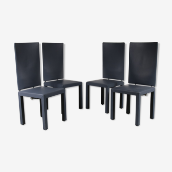 Arcara dining chairs designed by Paolo Piva, manufactured by B&B Italia in Italy 1980