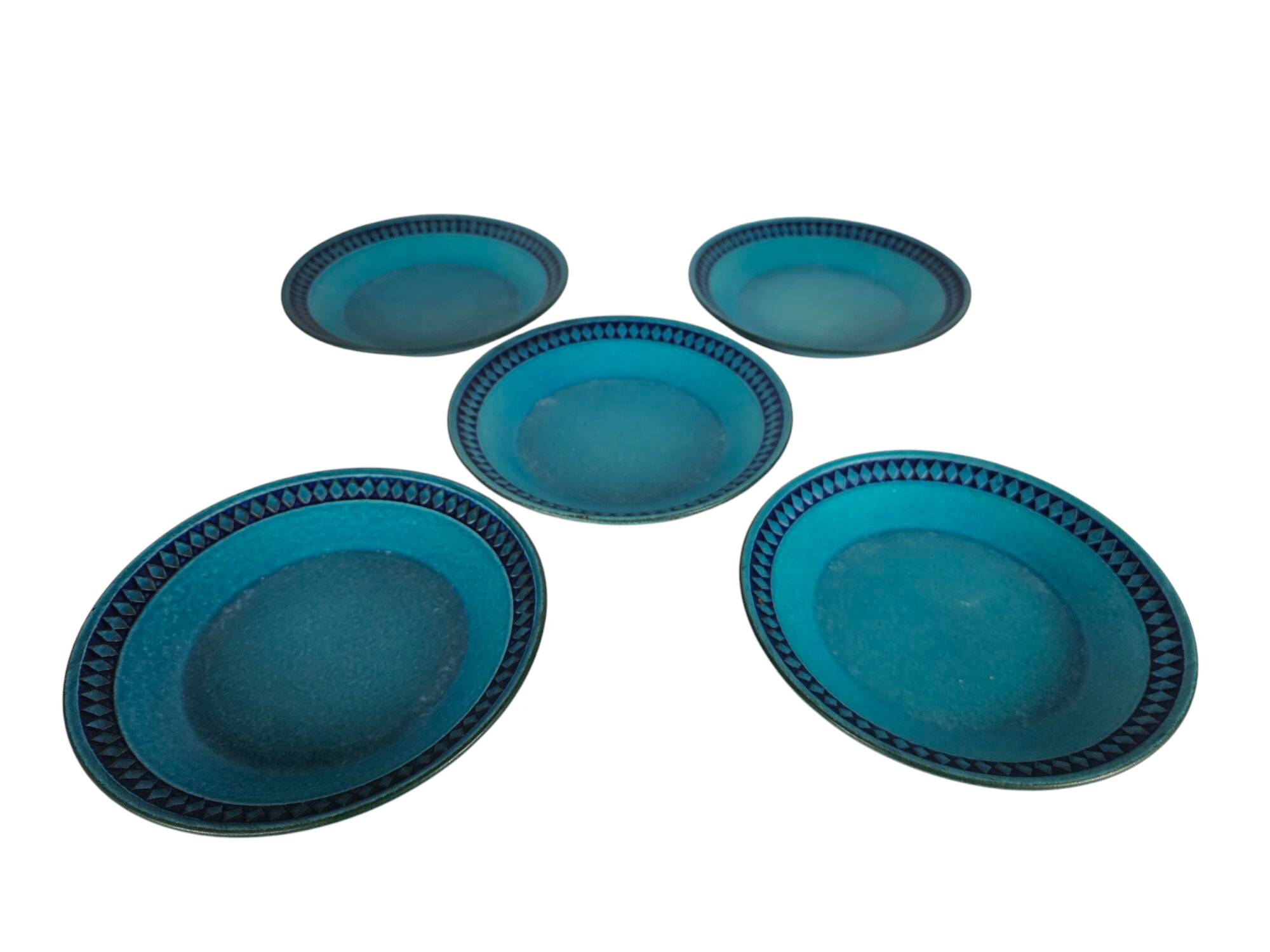 Ceramano - West-Germany - model Sapphire - 5 plates - ceramic - 1960's