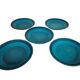 Ceramano - West-Germany - model Sapphire - 5 plates - ceramic - 1960's