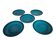 Ceramano - West-Germany - model Sapphire - 5 plates - ceramic - 1960's