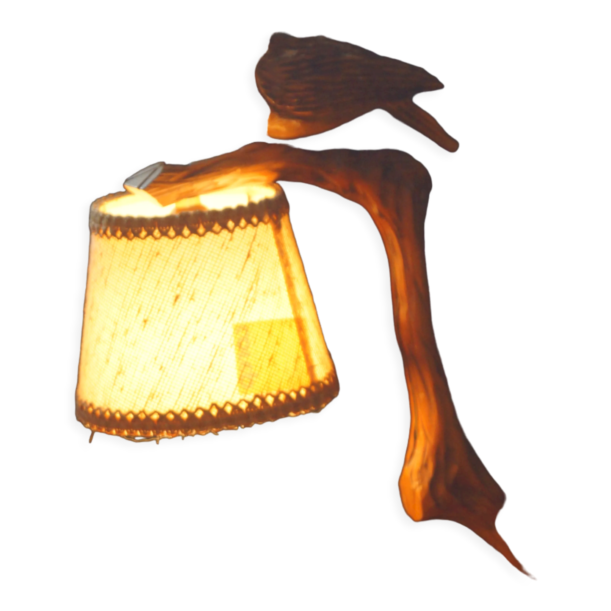 Wooden bird lamp 1940