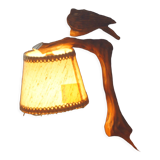 Wooden bird lamp 1940