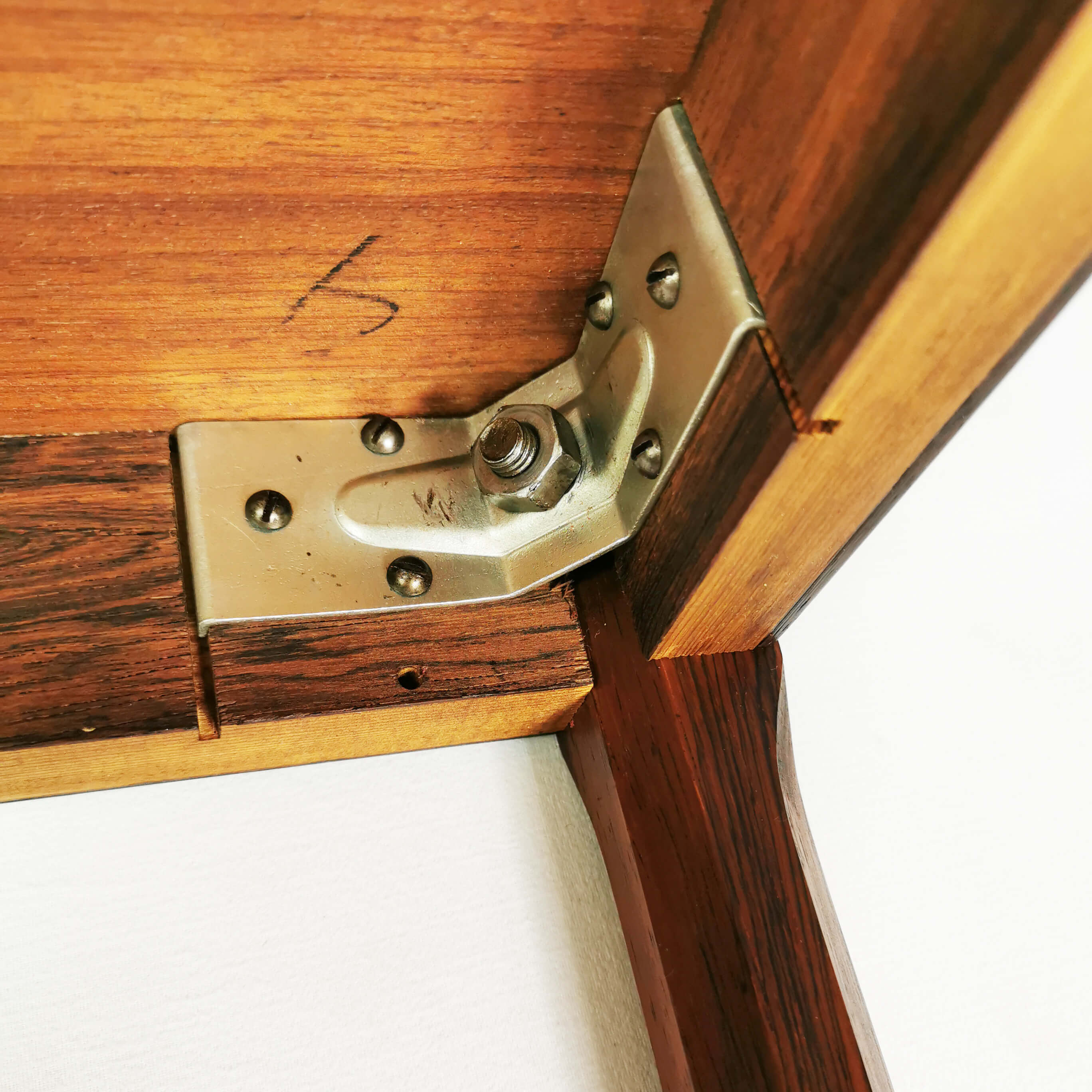 Square rosewood coffee table, Denmark, 1960s