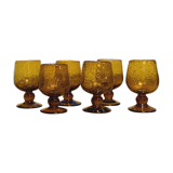 Set of 6 glass wine, glassware biot