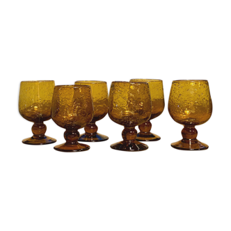 Set of 6 glass wine, glassware biot