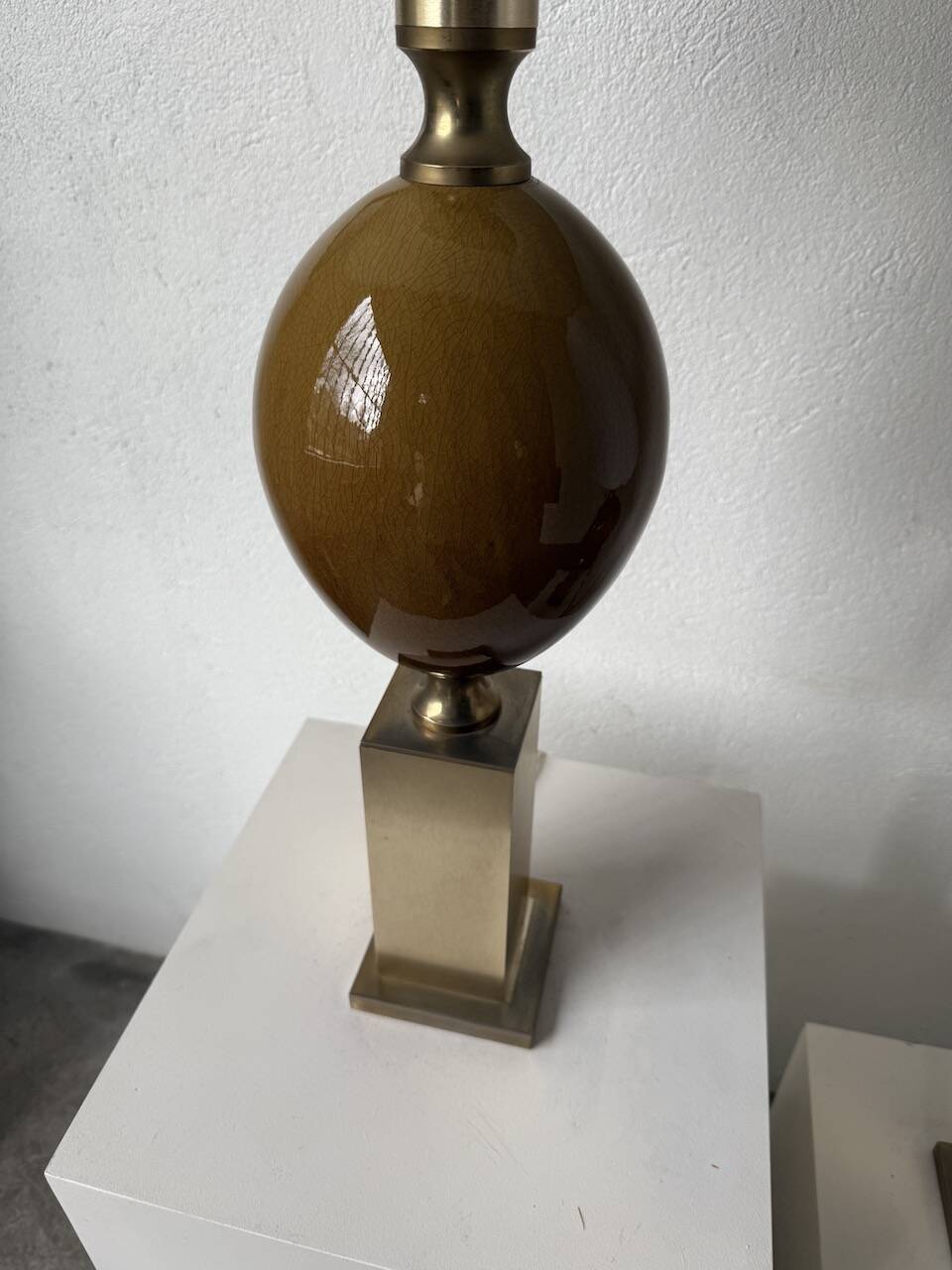 Pair of Philippe Barbier table lamps from the 70s