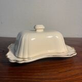 Bruno Evrard France crackle porcelain butter dish