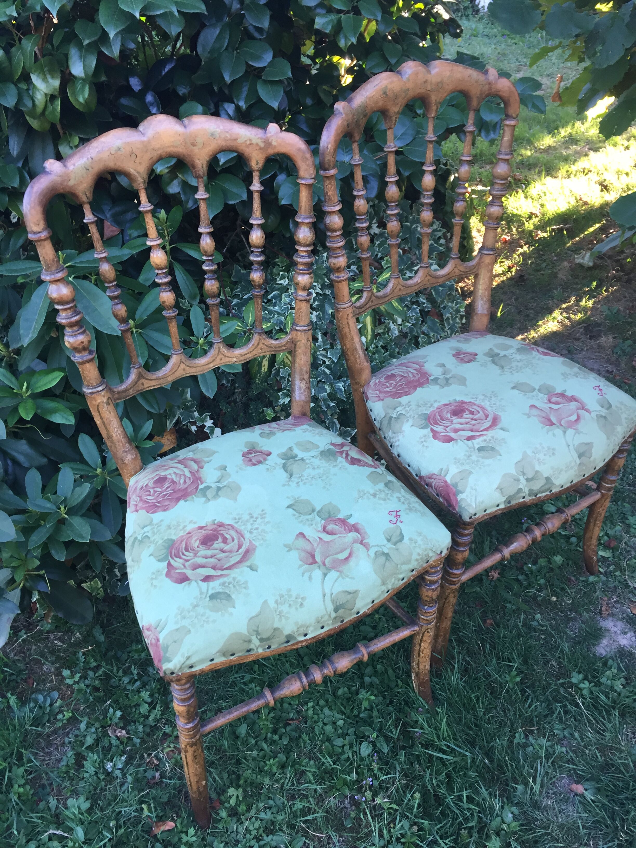 Paire de chaise ancienne style Napoléon