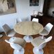Tulip table and chair set Knoll