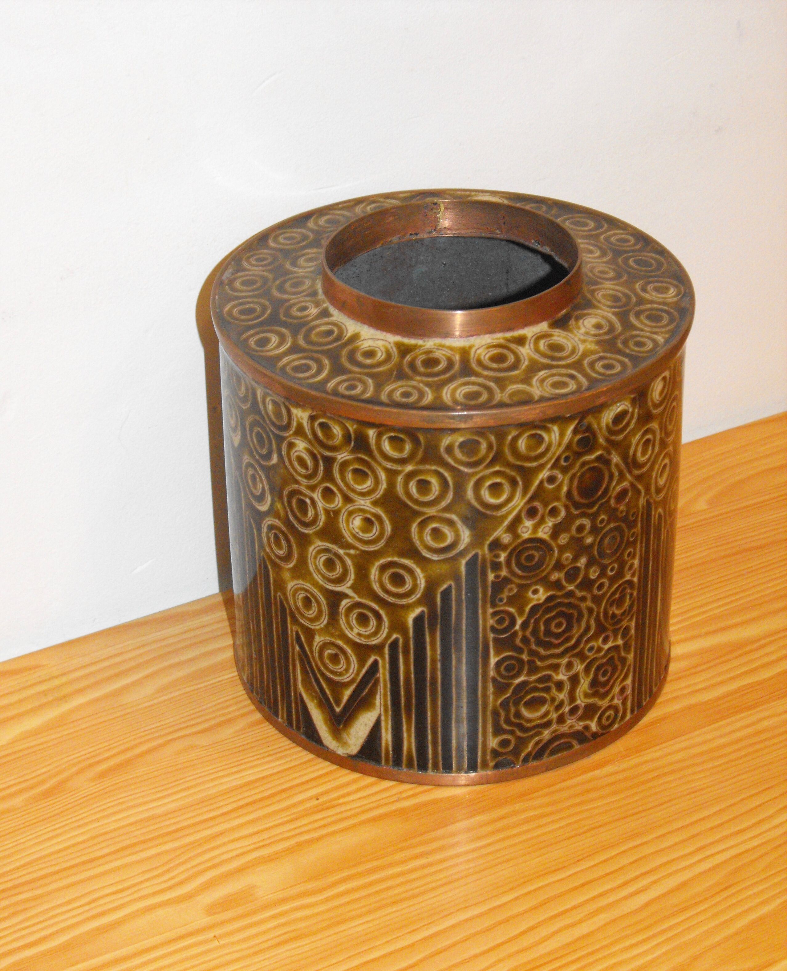 Boite à thé Fabienne Jouvin Cloisonné vintage