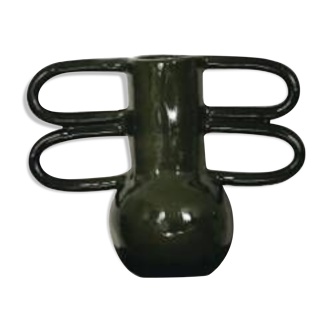 Olive round hodgepodge vase