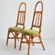 6 Italian high chairs in bamboo and rattan from the 1960s.